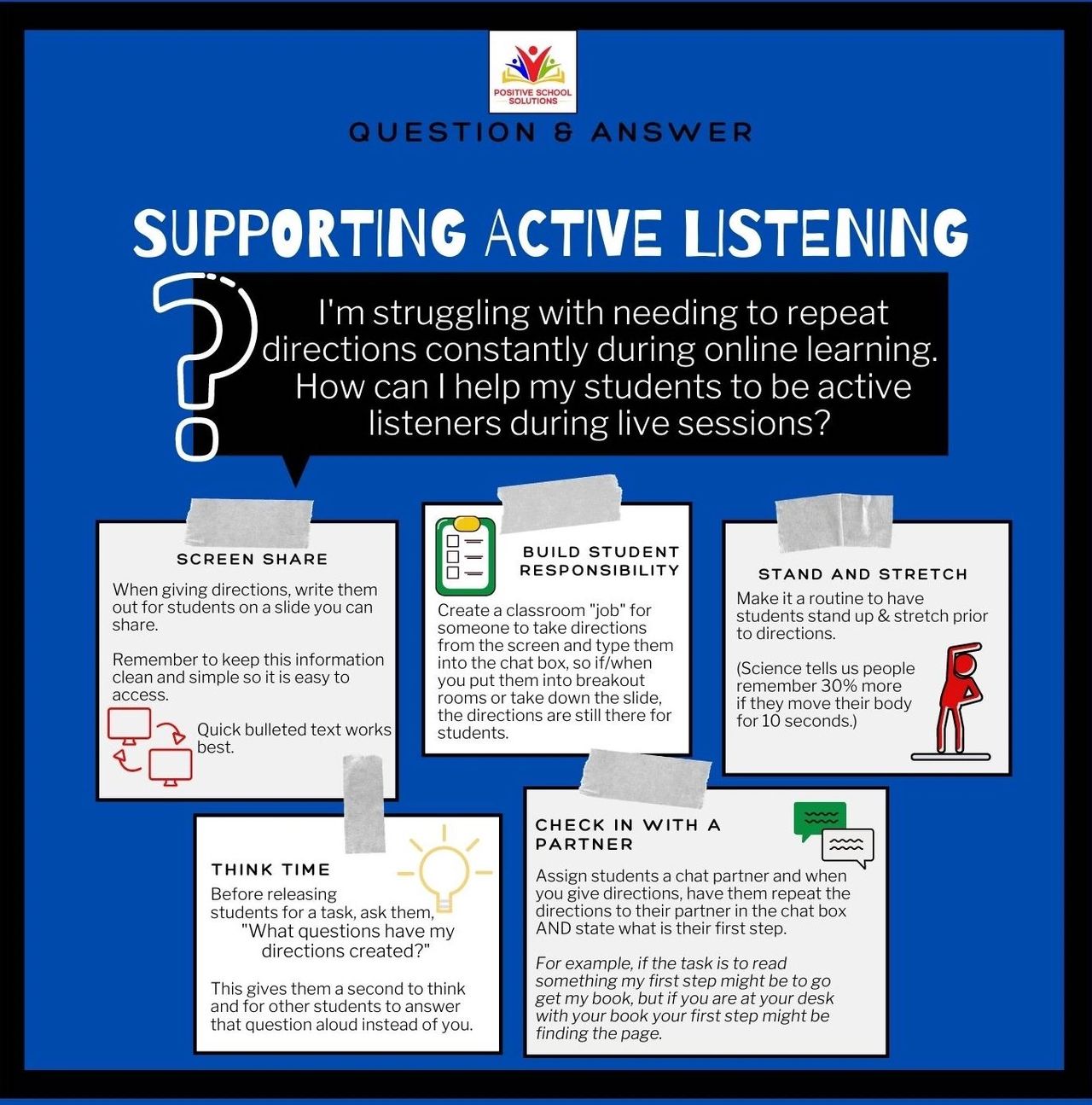 Strategies for Supporting Active Listening